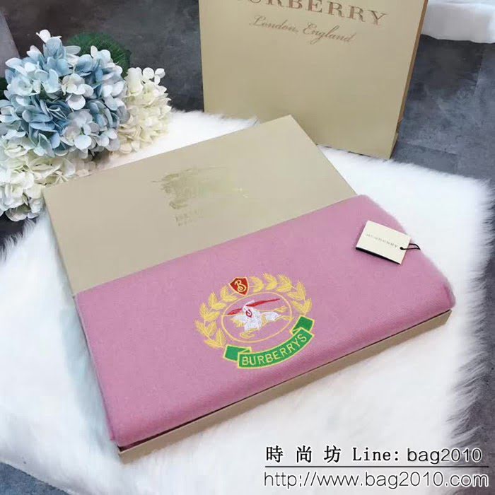 BURBERRY巴寶莉 2018年度最新力作極品 刺繡時尚圍巾 LLWJ6720
